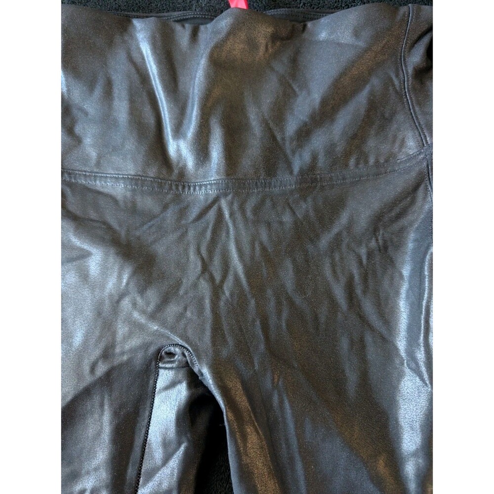 Spanx Faux Leather Leggings Pants Grunge Alt Fairy Goth Minimalist Sz M image 6